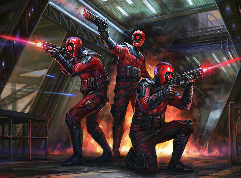 Guavian security soldiers