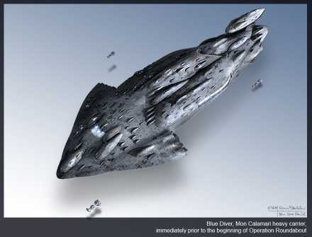 The Blue Diver  ( Mon Calamari heavy carrier)