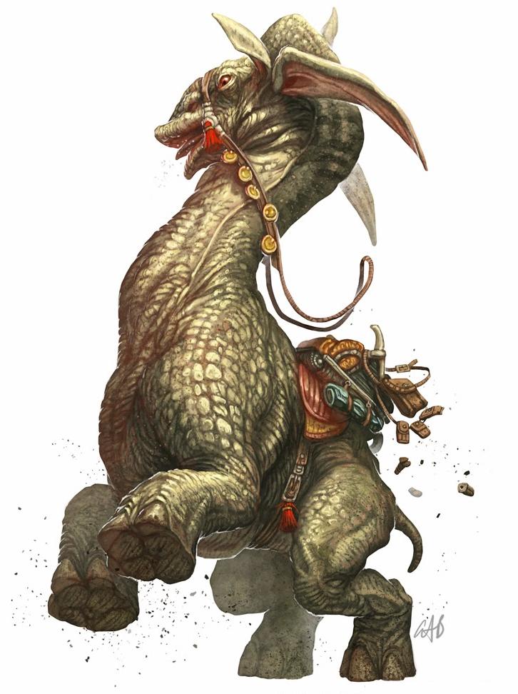 Ronto (Non-sentient Saurian Beast of Burden)