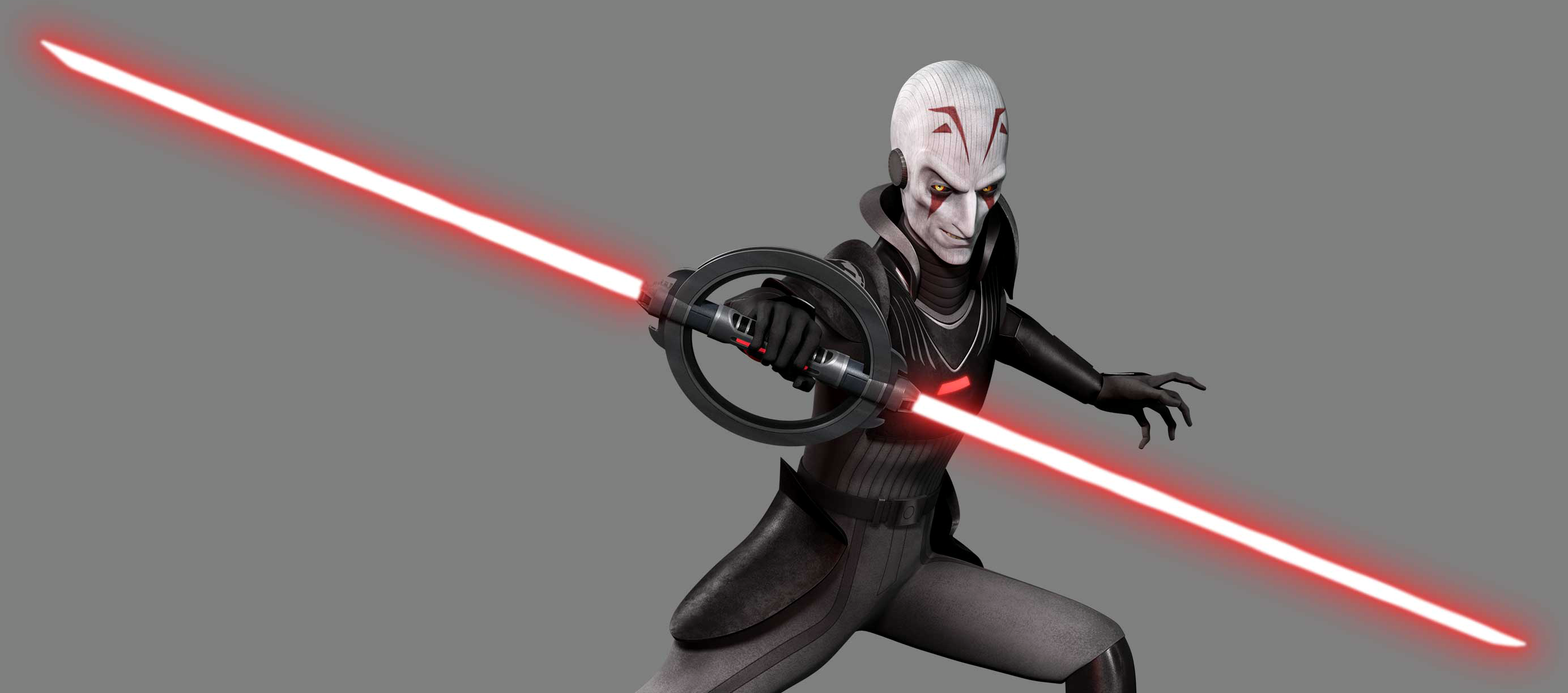 Double-bladed spinning lightsaber