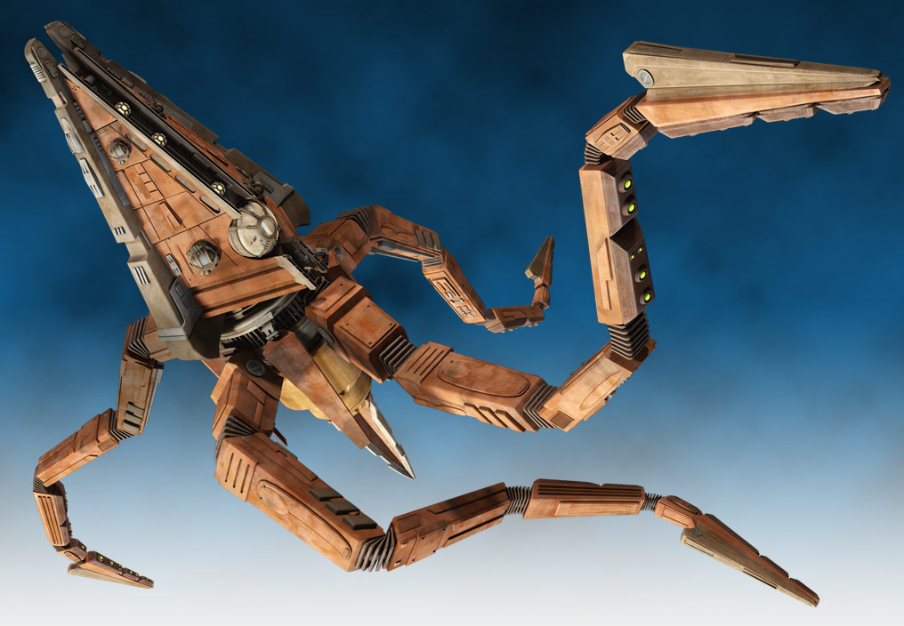 Colicoid Creation Nest Trident-class assault ship